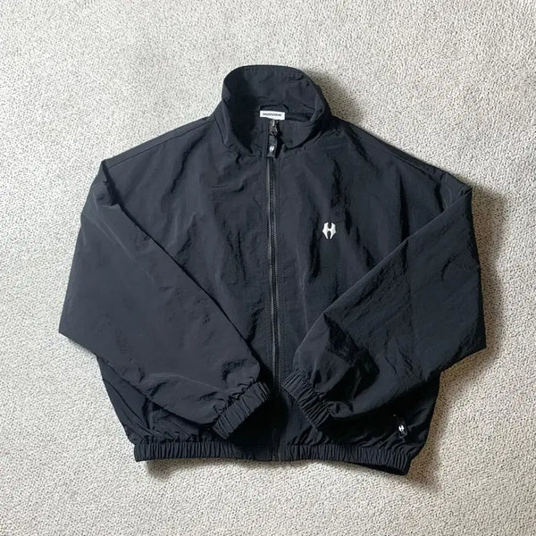 [BUNJANG] Hugbon Essential Core Cropped Zip-Up Windbreaker / 허그본 에센셜 코어 윈드브레이커 2