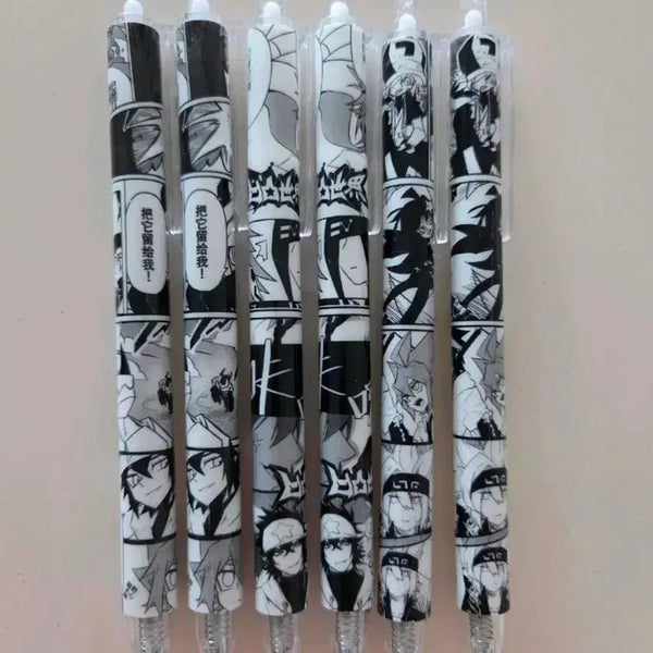 [BUNJANG] Naruto Black and White Acrylic Gel Pen / [구매자 무료나눔] 흑백 나루토 애니 볼펜 나루토볼펜 비공굿