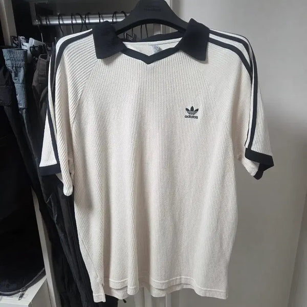 [BUNJANG] Adidas Adicolor Classic Waffle Polo Shirt / (xxl)아디다스 아디컬러 클래식 와플폴로 KR사이즈