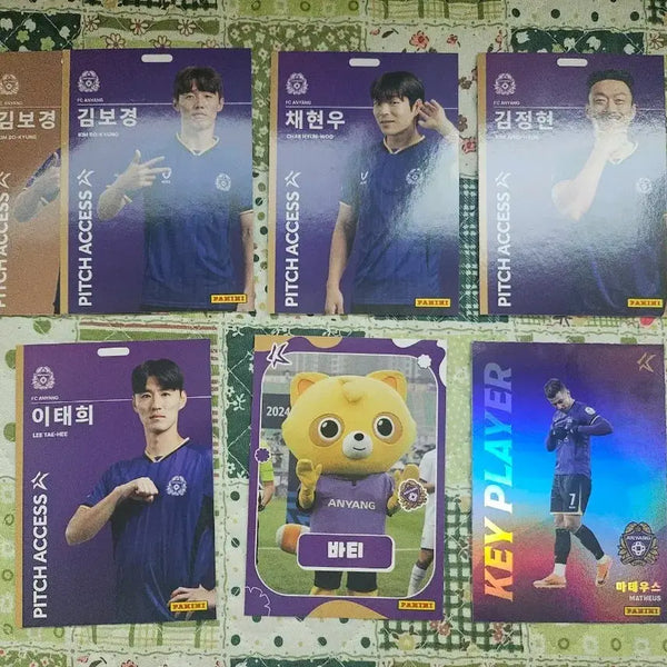 [BUNJANG] FC Anyang 2026 K League Panini Card Bundle Set (7 Cards) / 2026 k리그 파니니 fc안양 일괄 7장