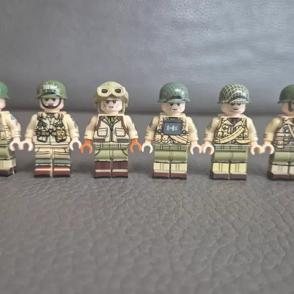 [BUNJANG] Military US Army 4-Sided Print 6-Figure Set (LEGO Compatible) / 레고 호환 밀리터리 미군 4면 인쇄 6인 세트