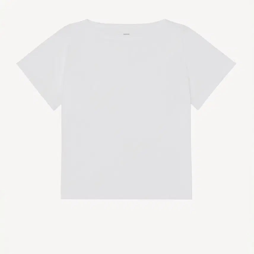 [BUNJANG] Soft Boat Neck T-shirt - White (New) / Soft Boat Neck T-shirt 새상품 화이트