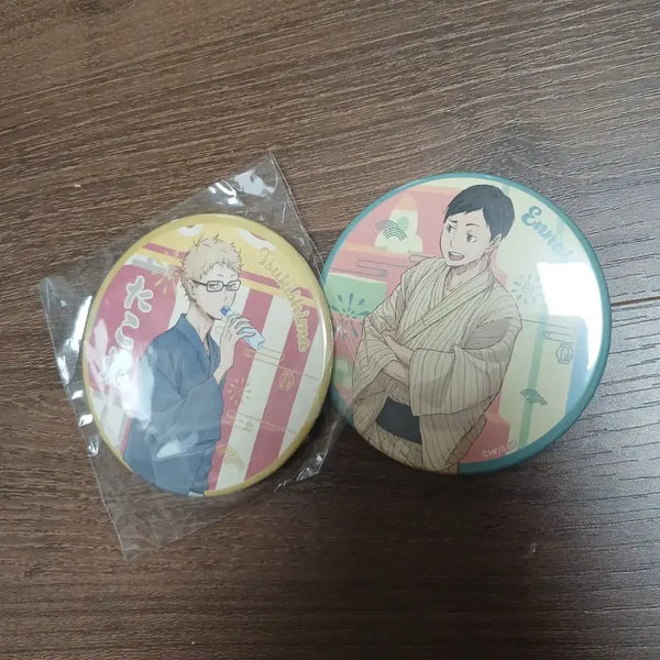 [BUNJANG] Haikyuu!! Tsukishima Kei & Ennoshita Chikara Badges / 하이큐 뱃지 츠키시마 엔노시타