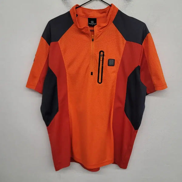 [BUNJANG] Kolon Sport Half-Zip Short Sleeve Hiking T-Shirt XL / [105/XL] 코오롱스포츠 반집업 등산복 반팔티 티셔츠