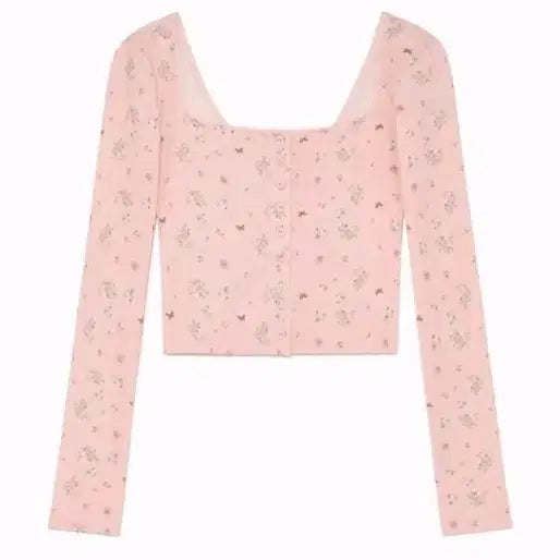 [BUNJANG] Glowny Mellow Button Cardigan Pink / 글로니 mellow button cardigan pink 가디건 핑크