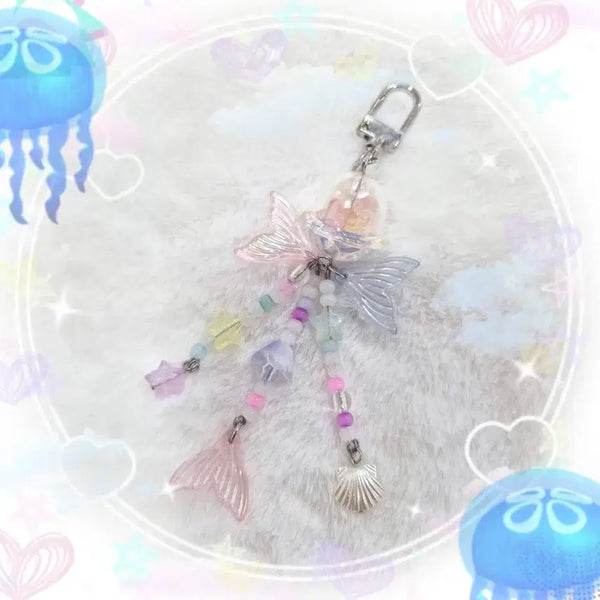 [BUNJANG] Handmade Jellyfish Jelly Keychain / 핸드메이드 해파리 젤리 키링