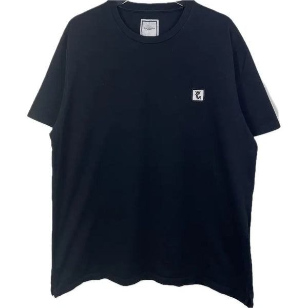 [BUNJANG] Wooyoungmi Cotton Back Logo Square Short Sleeve T-Shirt Black Size 50 / [50] 우영미 코튼 백로고 스퀘어 반팔 티셔츠