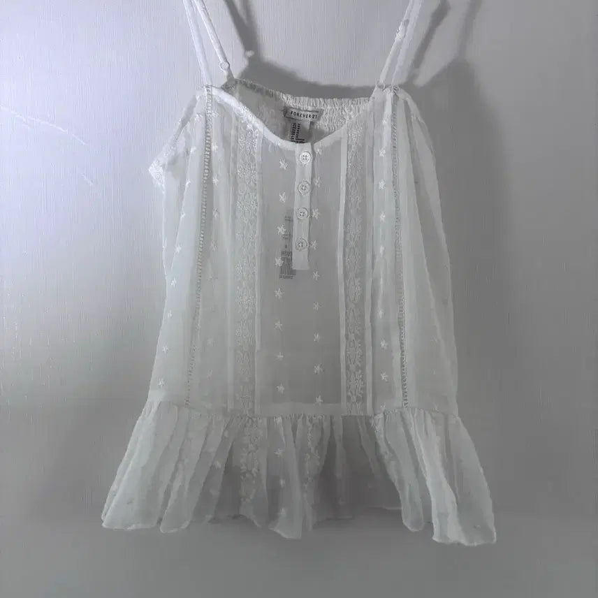 [BUNJANG] Button Detail Bustier Top / 단추 포인트 뷔스티에