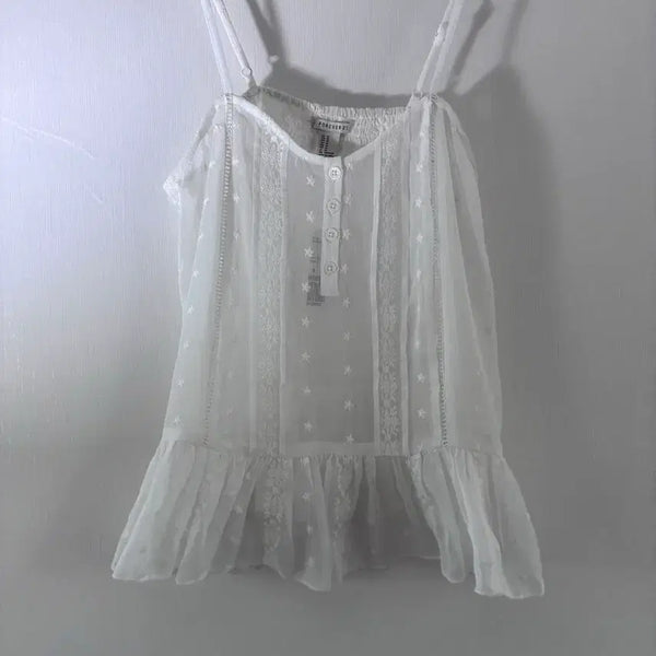 [BUNJANG] Button Detail Bustier Top / 단추 포인트 뷔스티에