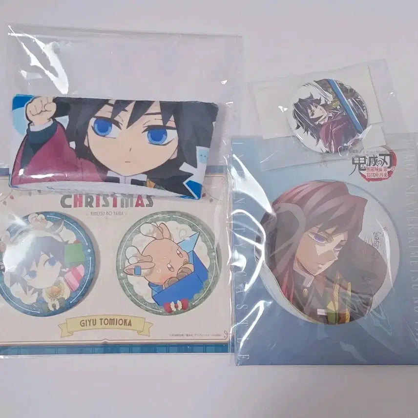 [BUNJANG] Demon Slayer Tomioka Giyu Birthday Sleeve Can Badge Bundle Set / (일괄) 귀멸의 칼날 귀칼 웹쿠지 토미오카 기유 생일 슬리브 캔뱃지