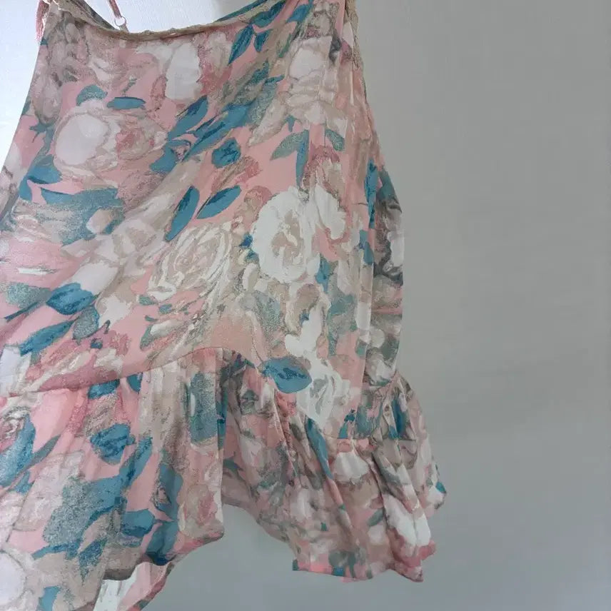 [BUNJANG] Floral Print Bustier Top / 꽃무늬 뷔스티에
