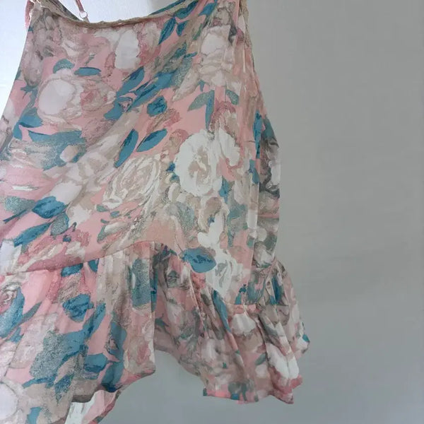 [BUNJANG] Floral Print Bustier Top / 꽃무늬 뷔스티에