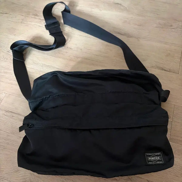 [BUNJANG] Yoshida Porter Frame Shoulder Bag Black / 요시다포터 프레임 숄더백 블랙