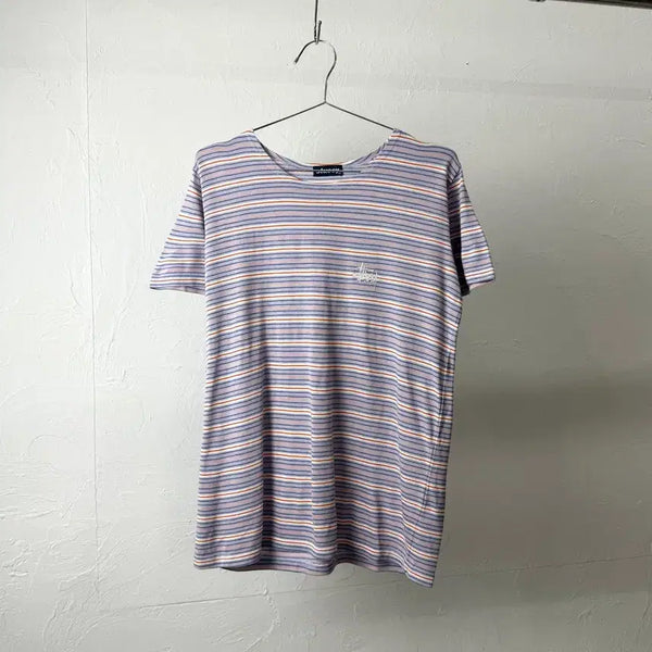 [BUNJANG] Stussy Multi Stripe T-Shirt / 올드 스투시 멀티 스트라이프 티셔츠