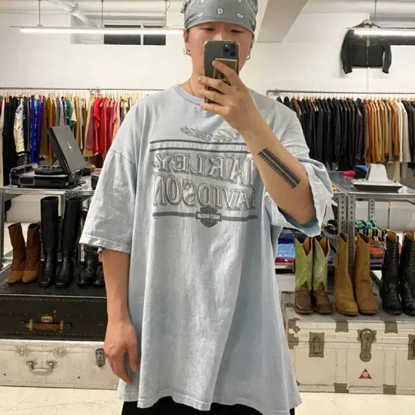 [BUNJANG] 2004 Harley-Davidson USA Graphic T-Shirt / 2004년 할리데이비슨 USA 티셔츠
