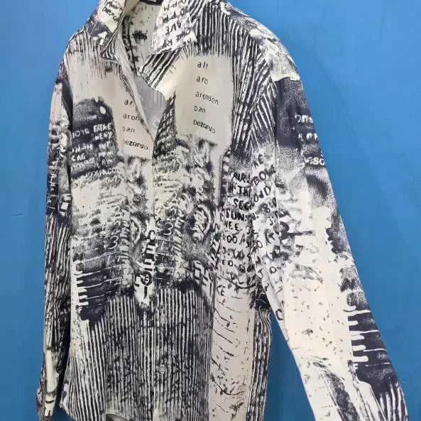 [BUNJANG] TOKU Vintage USA Graffiti Print Long Sleeve Shirt / USA 빈티지 그래피티 셔츠