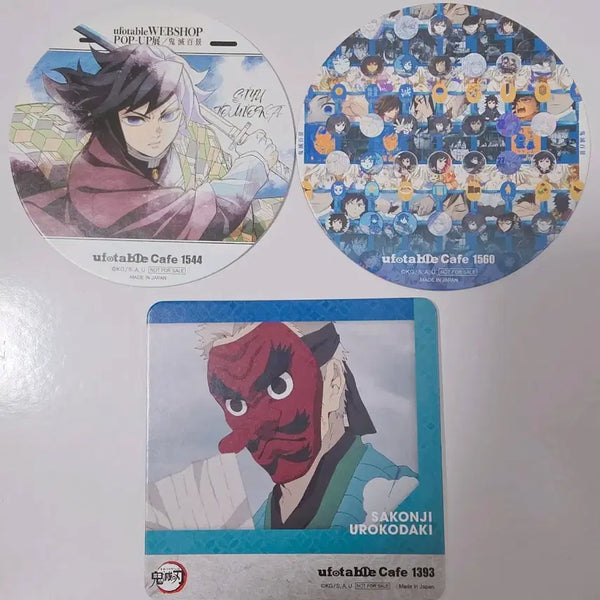 [BUNJANG] Demon Slayer Kimetsu no Yaiba Tomioka Giyu Drink Exclusive Coaster Bundle Set / (일괄) 귀멸의 칼날 귀칼 웹쿠지 토미오카 기유 드링크 특전 코스터