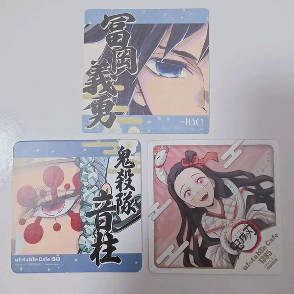 [BUNJANG] Demon Slayer Tomioka Giyu Hashira Exhibition Special Coaster Bundle Set / (일괄) 귀멸의 칼날 귀칼 토미오카 기유 하시라전 기둥전 특전 코스터
