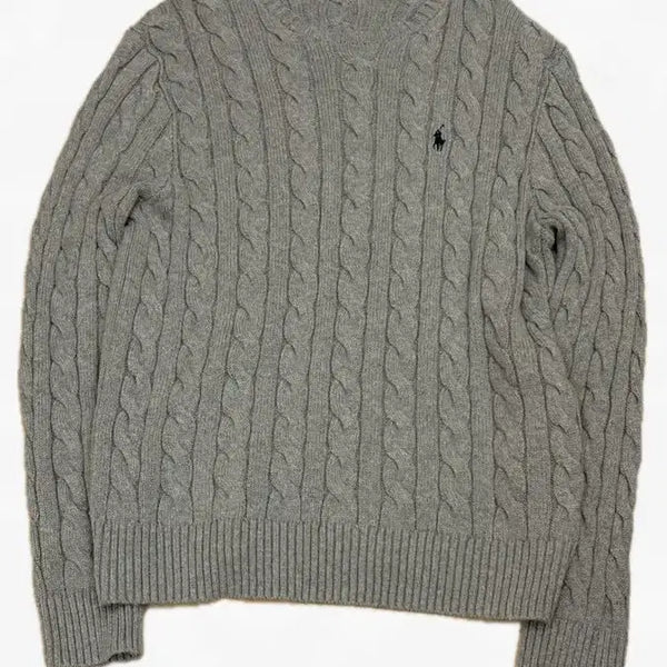 [BUNJANG] Polo Ralph Lauren Men's Grey Knit Sweater / 폴로랄프로렌 남성 회색 니트