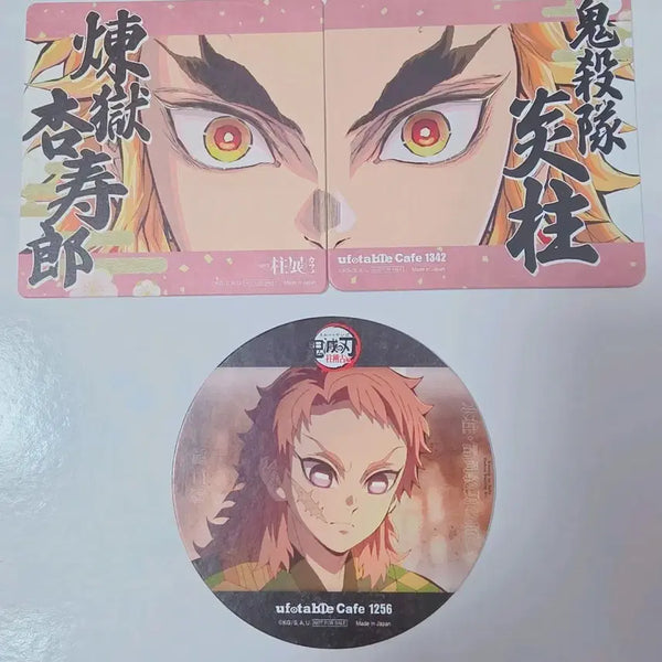 [BUNJANG] Demon Slayer Kyojuro Rengoku Hashira Convention Special Coaster Bundle Set / (일괄) 귀멸의 칼날 귀칼 렌고쿠 쿄쥬로 하시라전 기둥전 특전 코스터