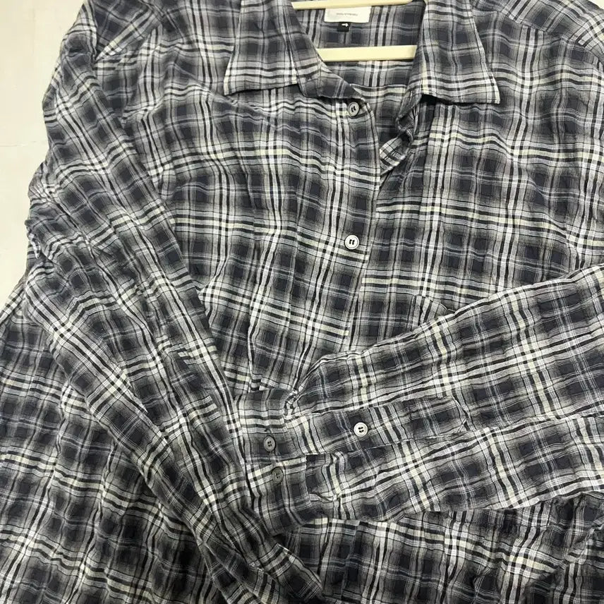 [BUNJANG] Politeu Ru Country Check Shirt Navy / 폴리테루 컨트리 체크셔츠 네이비 4