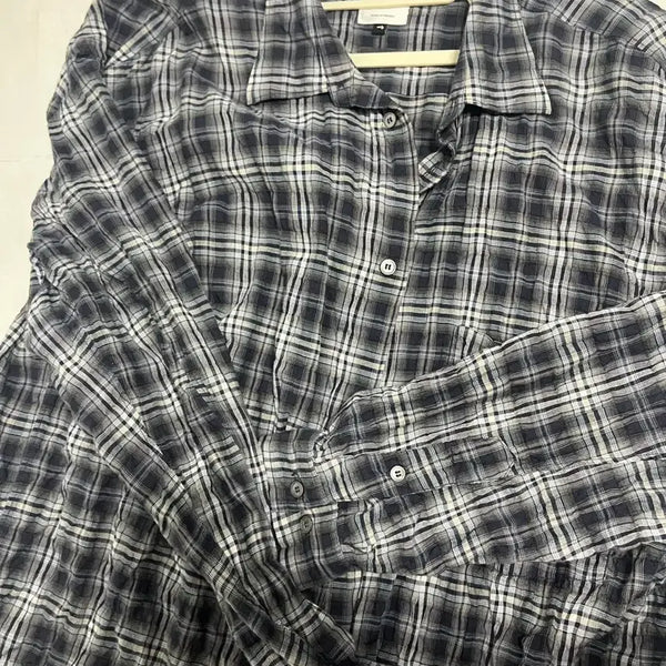 [BUNJANG] Politeu Ru Country Check Shirt Navy / 폴리테루 컨트리 체크셔츠 네이비 4