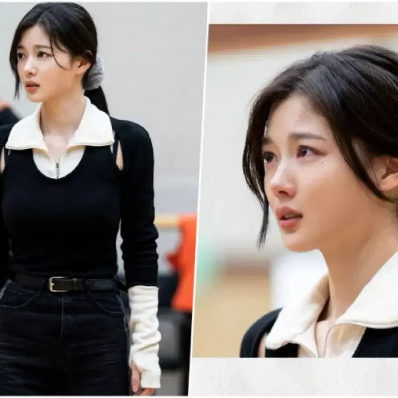 [BUNJANG] Kijun Kim Yujeong Jisoo Half Zip-Up Dress / Kijun 김유정 지수 하프집업 원피스