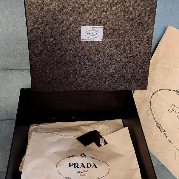 [BUNJANG] Prada Large Backpack Box Set with Shopping Bag and Dust Bag / 5-2)프라다 가방박스백팩박스특대박스셋트(박스가격만)