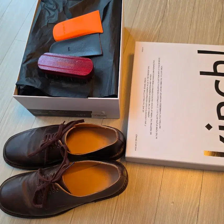 [BUNJANG] KINCH Patina Derby Shoes - 641 (a) Brown / 킨치 더비 슈즈 PATINA - 641 (a) 브라운