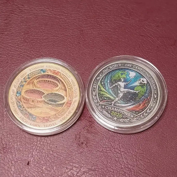 [BUNJANG] Champion 2026 Limited Edition Soccer Commemorative Coin Medal Set / ( 챔피언 2026,축구한정판기념코인발행스타디움)