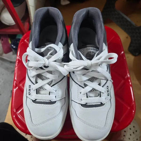 [BUNJANG] New Balance 550 White Grey Sneakers / 뉴발란스 550 화이트 그레이 스니커즈