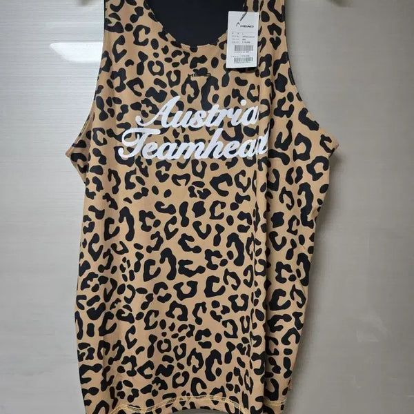 [BUNJANG] HEAD Leopard Print Reversible Sleeveless T-Shirt L / head 레오파드 패턴 리버서블 민소매 티셔츠 나시 L