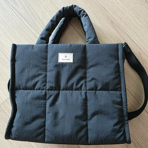 [BUNJANG] Snow Peak Padded Tote Bag Black / 스노우피크 패딩 토트백 검정
