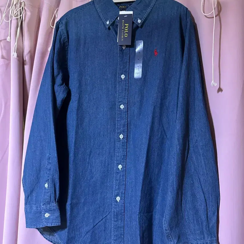 [BUNJANG] Polo Ralph Lauren Denim Shirt Pony Logo / 폴로셔츠 폴로랄프로렌 데님 셔츠 포니 새상품 폴로랄프로렌카라셔츠