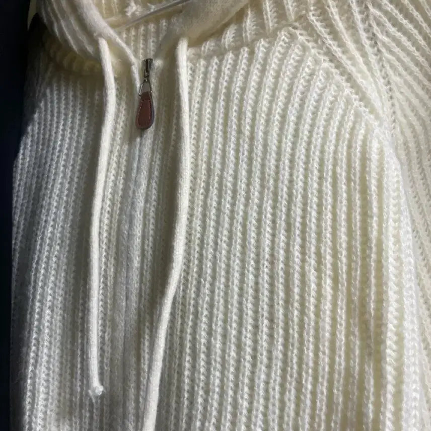 [BUNJANG] Knit Hoodie Zip-Up / 니트후드집업