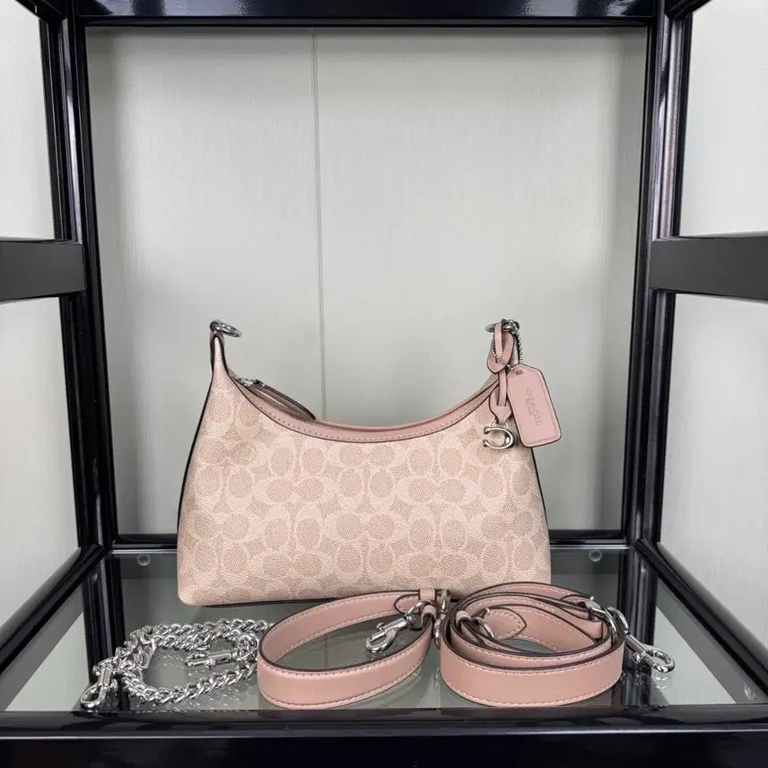 [BUNJANG] Coach Signature Pattern Shoulder Tote Bag / 코치 숄더 겸 토트백