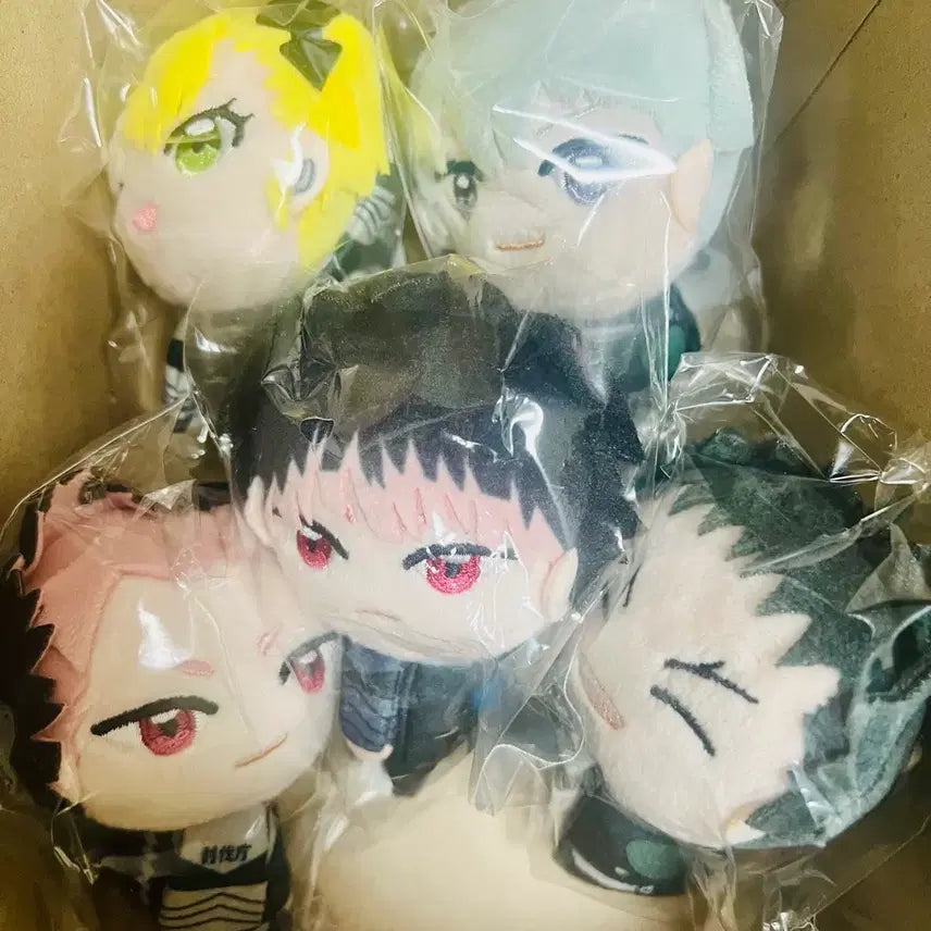 [BUNJANG] Kaiju No. 8 Tete Kore Plush Set Narumi, Reno, Kikoru (Head Cover & Revealed Hair) / 일괄)괴수8호 테테코레 누이굿즈 나루미 덮머&깐머 레노 키코루