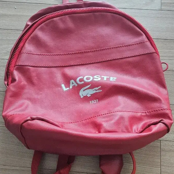 [BUNJANG] Vintage Lacoste Backpack Red / 빈티지 라코스테 백팩 레드