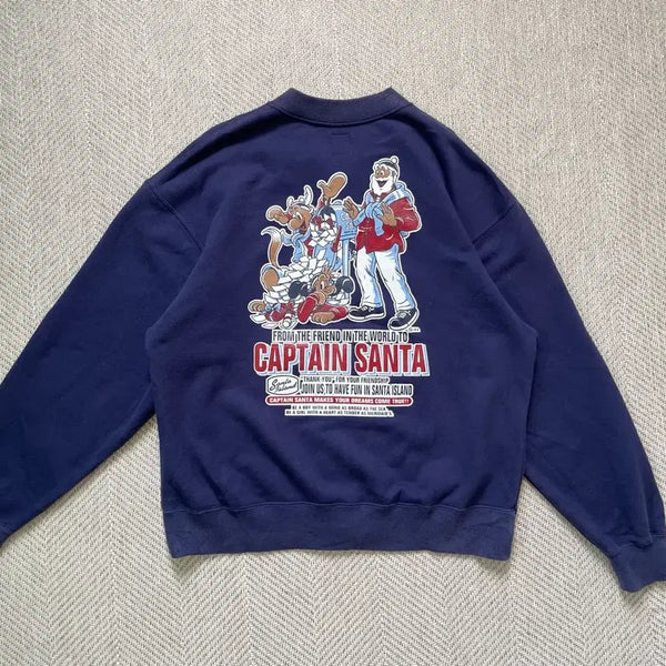 [BUNJANG] Captain Santa Rudolph Sweat Zip-Up / 캡틴산타 루돌프 스웻집업