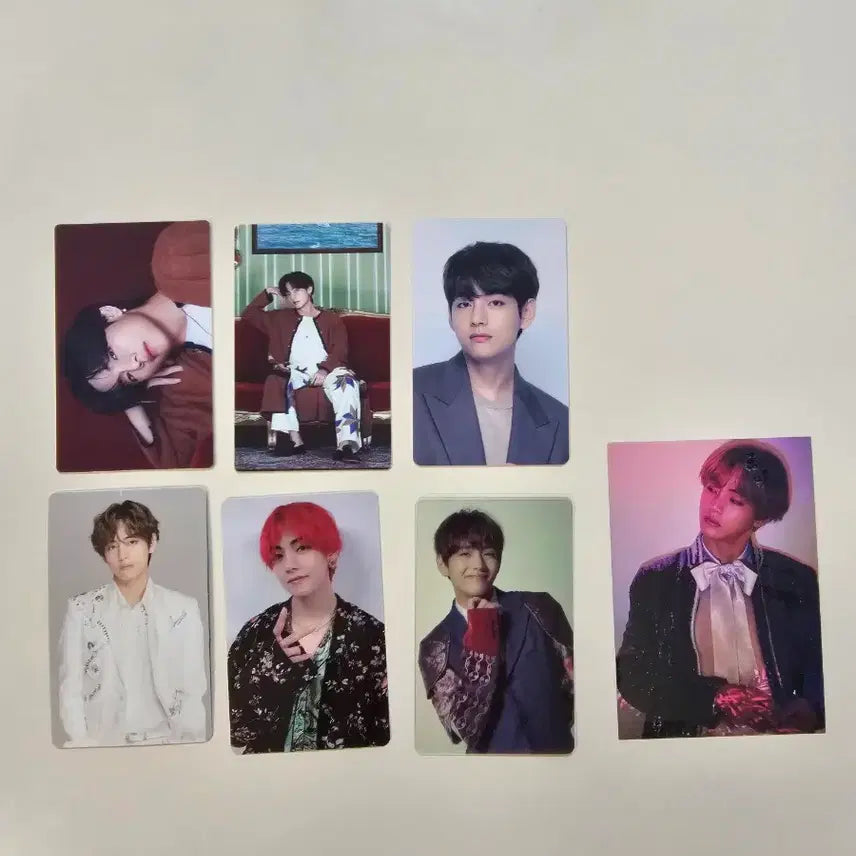 [BUNJANG] BTS V Photocard 7 Types Set / 방탄소년단 bts 김태형 뷔 포토카드 7종 세트