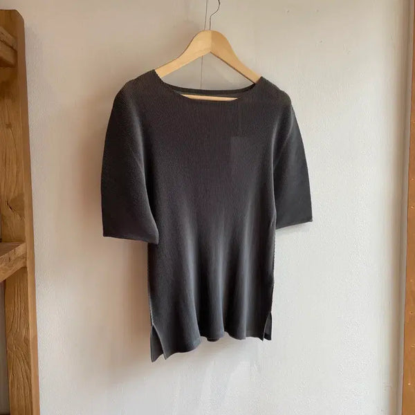 [BUNJANG] Pleats Please Solid Short Sleeve T-Shirt / 플리츠플리즈 솔리드 반팔 티셔츠