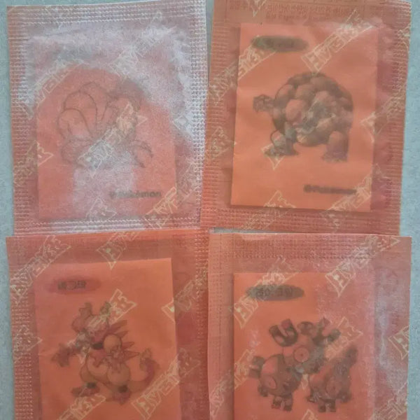 [BUNJANG] Pokemon Artwork Ttibusel Magmar Ninetales Magnemite 4 Types Set / 포켓몬 아트워크 띠부실 마그마 딱구리 나인테일 레어코일