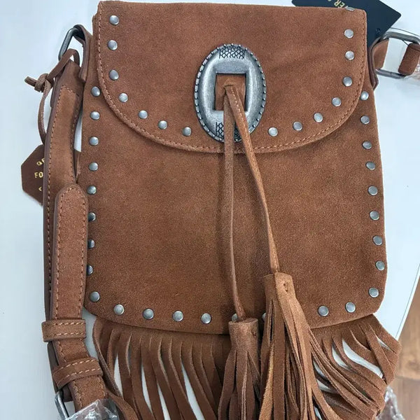 [BUNJANG] Fringed Suede Crossbody Bag / 프린지 크로스백