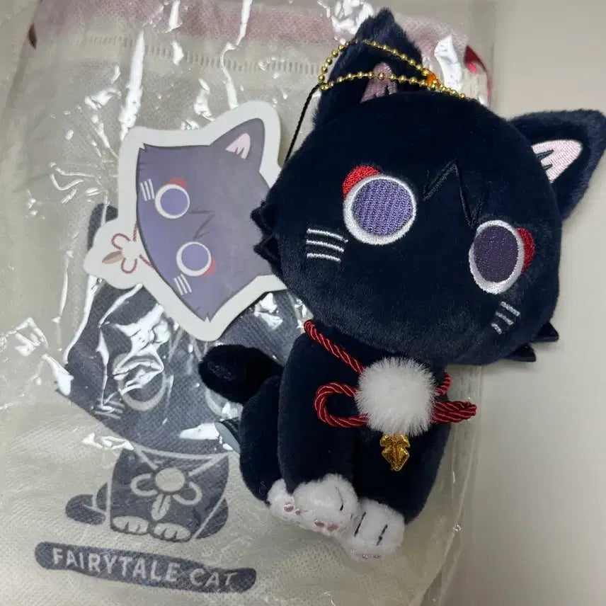 [BUNJANG] Genshin Impact Wanderer Scaramouche Cat Plush Keychain / 원신 방랑자 스카라무슈 고양이 인형 키링