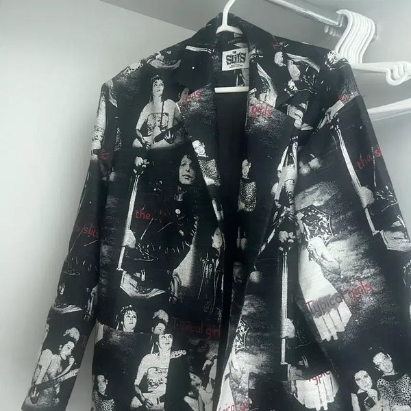 [BUNJANG] Hysteric Glamour x The Slits Printing Blazer / 히스테릭글래머 x 더 슬리츠 프린팅 블레이저