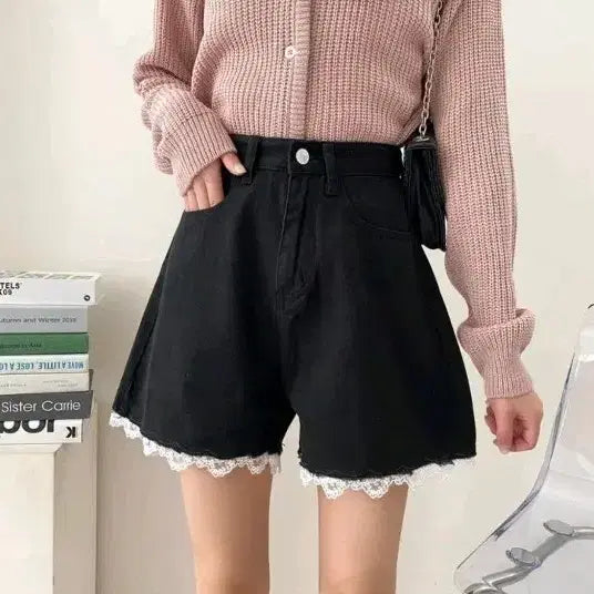 [BUNJANG] Lace Shorts (M) / 레이스 숏팬츠 M