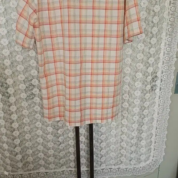 [BUNJANG] Daks Men's Summer Check Pattern Shirt Size 100 / 닥스남성 여름 남방 100싸이즈