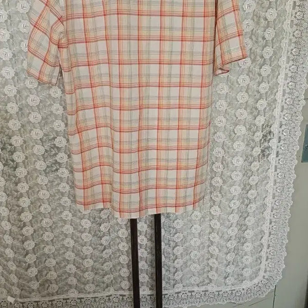 [BUNJANG] Daks Men's Summer Check Pattern Shirt Size 100 / 닥스남성 여름 남방 100싸이즈