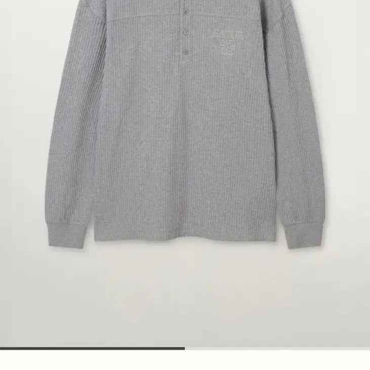 [BUNJANG] Setter Button Knit Grey / 세터 버튼 니트 그레이