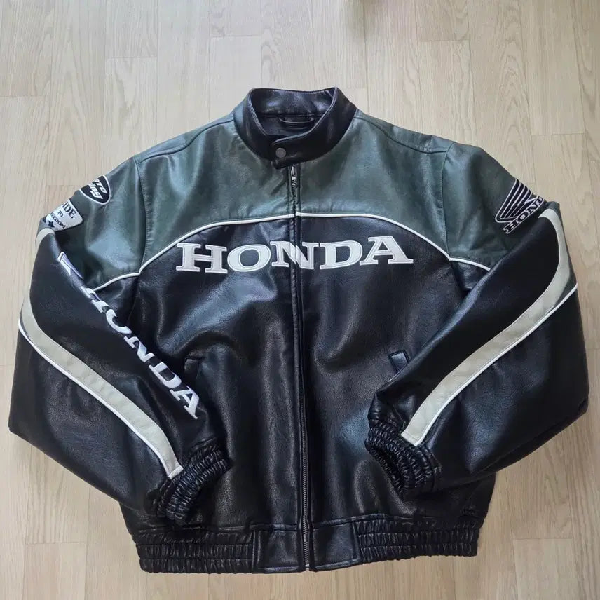 [BUNJANG] Honda Racing Leather Jacket / 혼다 레이싱 가죽 자켓 새제품 택붙